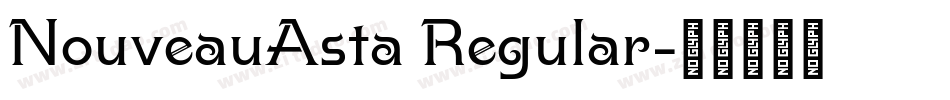 NouveauAsta Regular字体转换